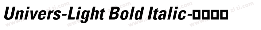 Univers-Light Bold Italic字体转换